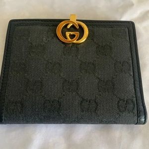 Gucci fabric bi-fold women’s wallet